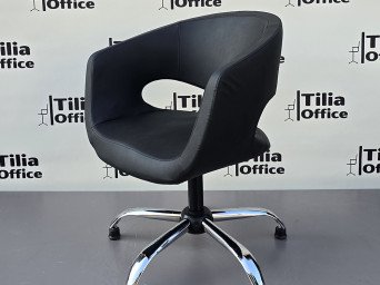 Flora Kesim Tarama Çalışma Bekleme Koltuğu Krom Yonca Sabit Ayak